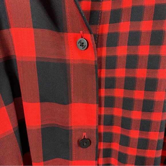 Hugo Boss Midi Shirt Dress Mixed Buffalo Checks with Belt 34 2 Small - Picture 6 of 11